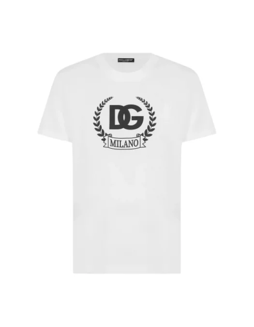 Tシャツ　DOLCE&amp;GABBANA　sale！ Tricou Dolce & Gabbana Short-sleeved T-shirt With Dg Logo Patch